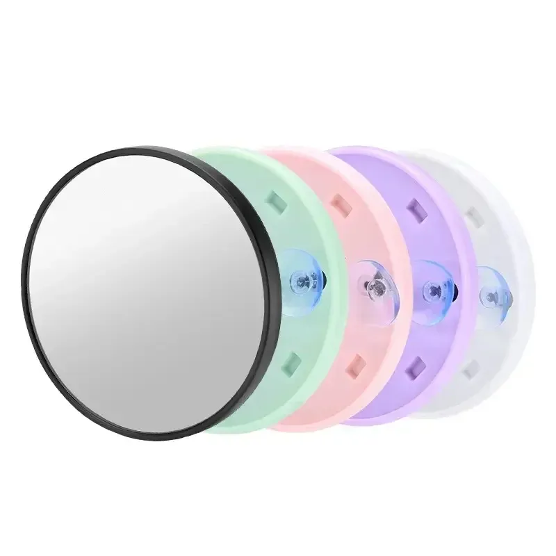 Förstoringspegel med Suction Cup Blackhead förstoring för badrumsmakeup bärbar runda 5x/10x/15x