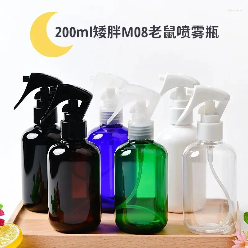 Storage Bottles 200pcs 200ml Plastic Refillable Liquid Containers Clear Travel Spray Bottle With Mouse Trigger Sprayer For Home Office