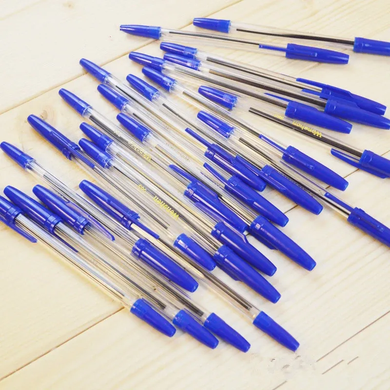 Pens 50 Pcs / Set ballpoint pen Simple kalem Colorful pen practical caneta material escolar canetas pens stylo papelaria