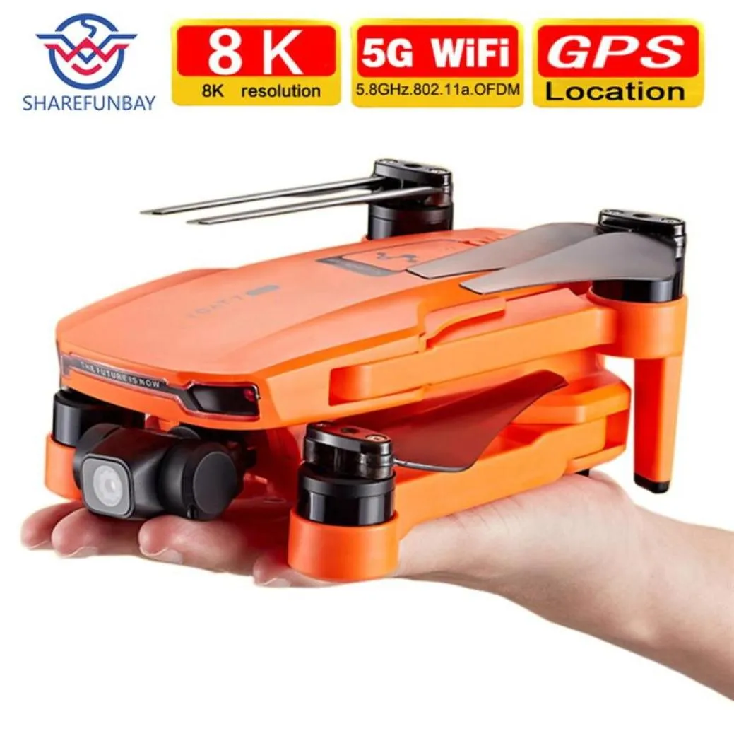 New 8K drone 4K GPS dual positioning three camera 5G WiFi two axis PTZ camera brushless motor support TF card RC distance 1 2km 201323344