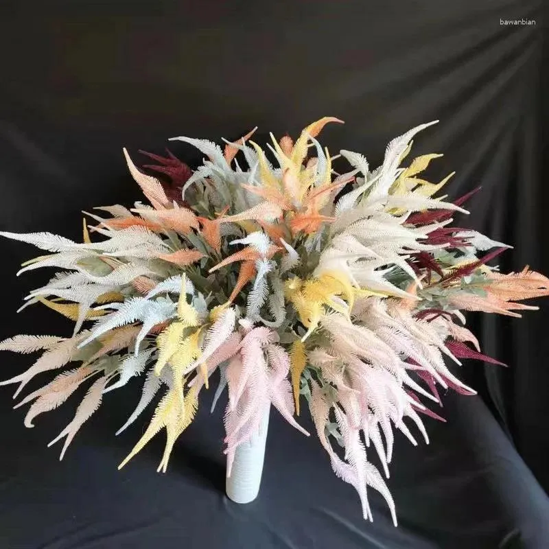 Decorative Flowers Simulation 9 Heads Fake Plastic Floral Plants For DIY Wedding Home Arrangement Decoration Supplies