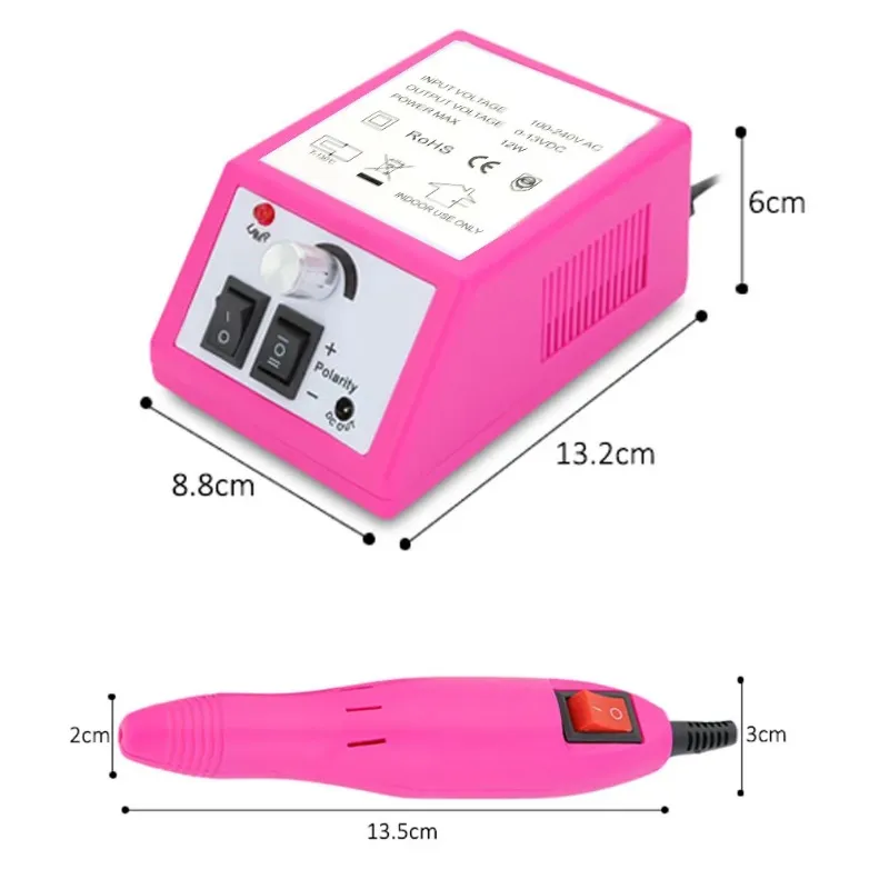 2024 Professionell Manicure Drill Machine Set Electric Nail Borr Machine Nail slipmaskin Gel Nuticle Ta bort Nail Lathe File Polish Tool