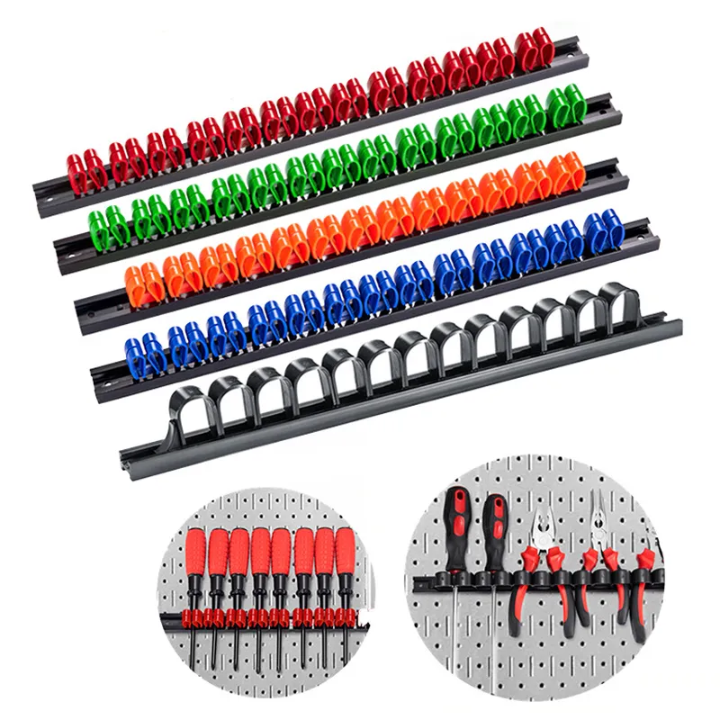 Premium Wall Mount Tool Organizer: Screwdriver, Wrench Rack - Garage ...