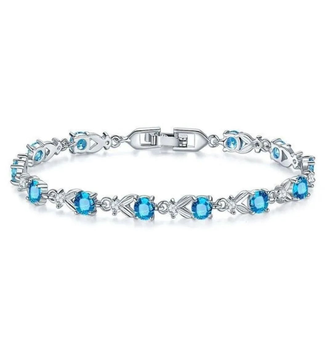 Bedelarmbanden mode eenvoudige stijl vrouw zee blauw multicolor stenen trend persoonlijkheid creatieve armband cadeau in hetzezee prachtige 8489963