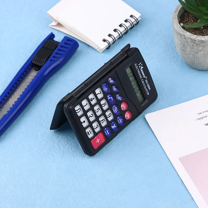 wholesale Innovative Office Supplies Protable Black Digit Calculator Pocket Size Mini Plastic 8 Digits Electronic Mini Calculator