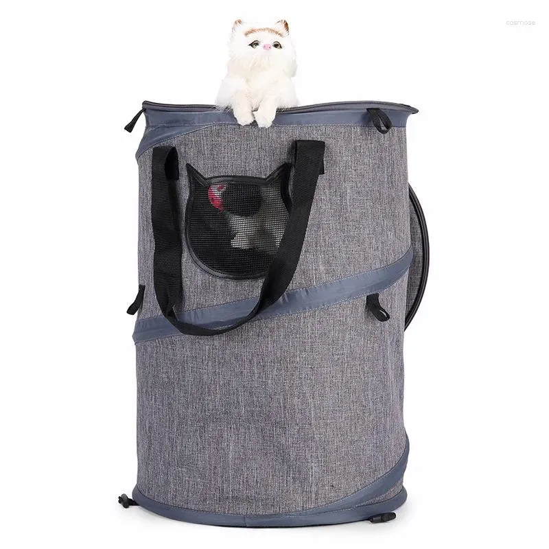 Transporteurs de chats multifonction animal de compagnie extérieur sac à dos pliable sac de porte-chiens sac jouent tunnel tunnel house voyage cages de transport