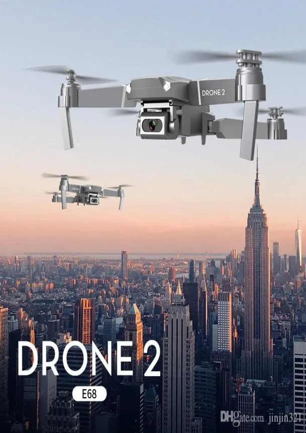 2020 New E68 WiFi FPV広角HD 4K 1080pカメラハイトホールドモードrc折りたたみ可能なQuadcopter Dron Gift5883426