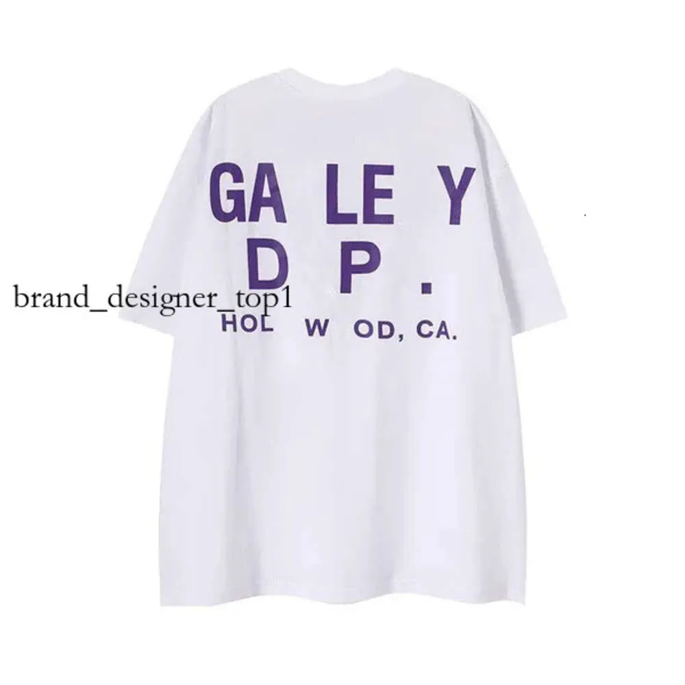 Gallerydept shirt heren t-shirts merkontwerper heren designer t-shirt heren bemanning nek nek korte mouw ademende katoenen letter afdrukken zomer shirts voor vrouwen ontwerper 2411