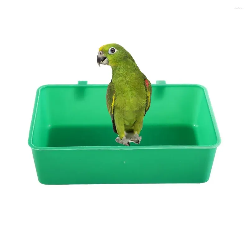 Autres fournitures d'oiseaux Box Food Bol Feeder pour perroqueter Parkeet Water Baignier Dispensateur Pet Basin