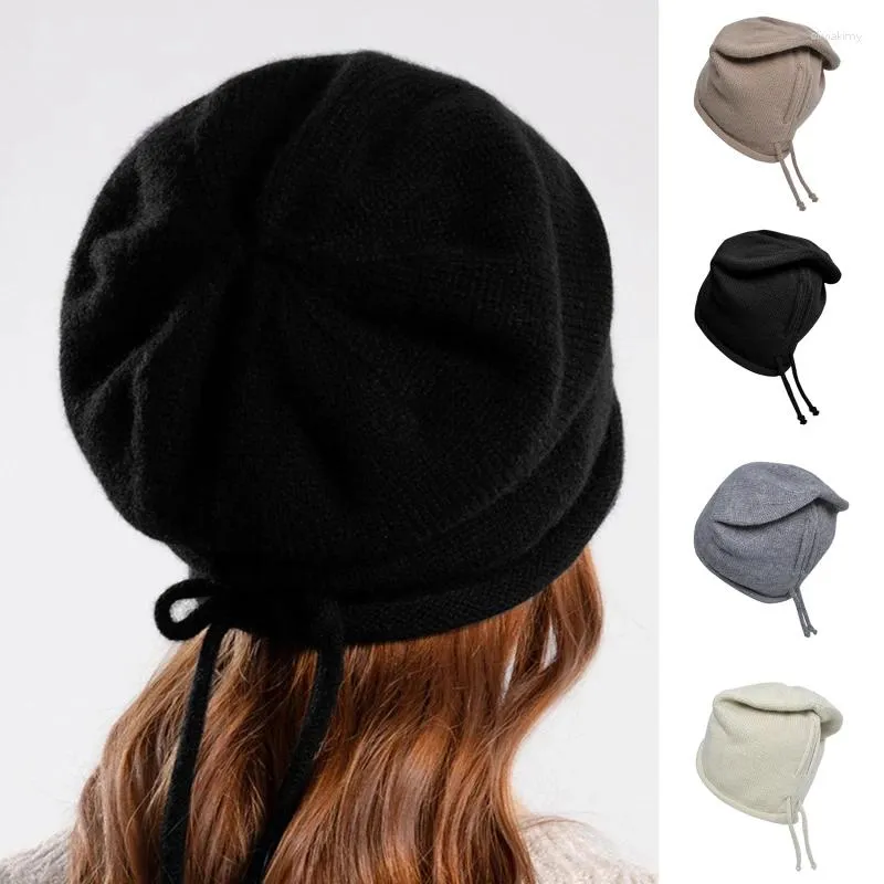 Basker mode bonnet hatt för män och kvinnor akryl stil stickad fast färg casual mjuk turban hattar hip hop beanie