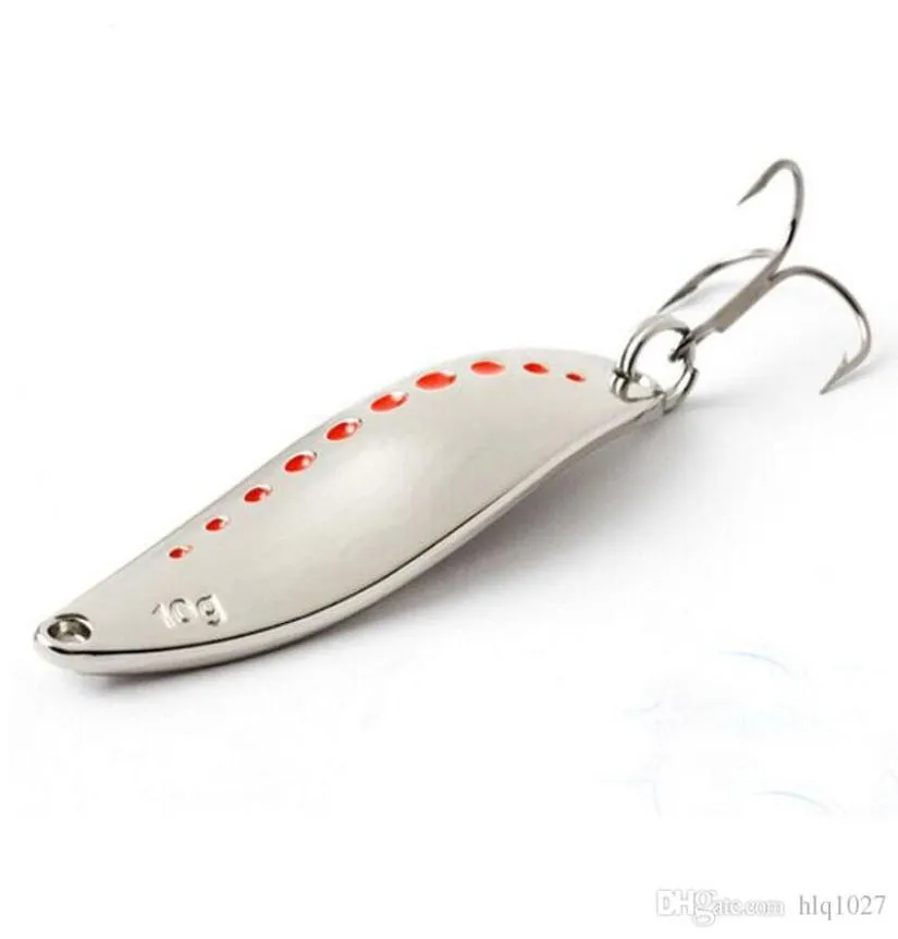 Metal Spinner Spoon Fishing Lure Hard Baits Sequins Noise Paillette With Treble Hook Tackle 101520g 2184668