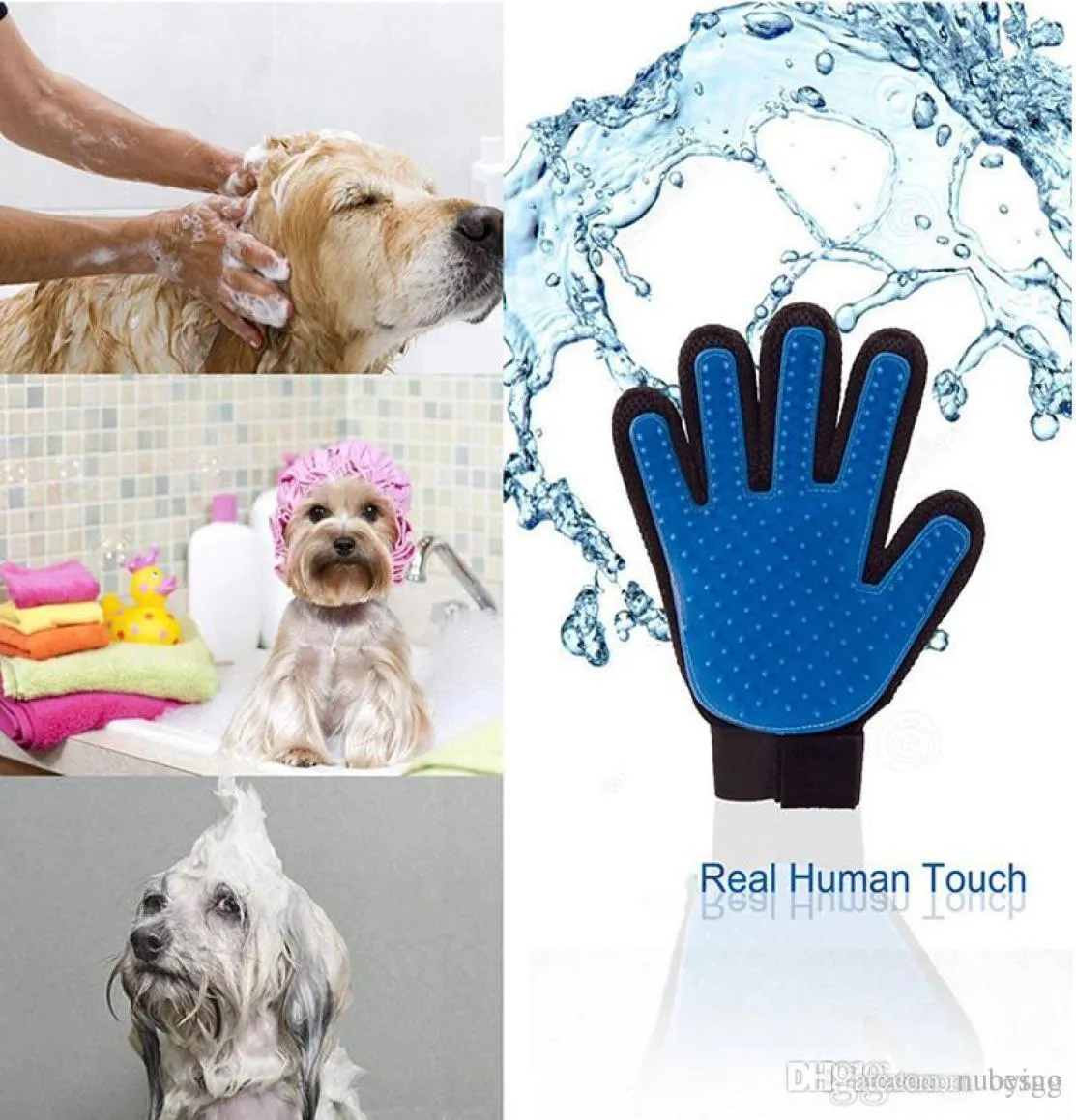 Guanto da pet guanto gatto i guanti di depilazione per la devalca pettini per massaggio per cani da gatto bocconcini