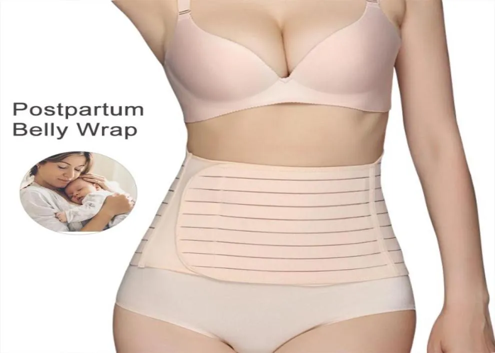 Waist Support Postpartum Belt Belly Recovery Tummy Band Girdle Corset Body Shaper Postnatal C Section Trainer Pelvis Wrap Shapewea4799543