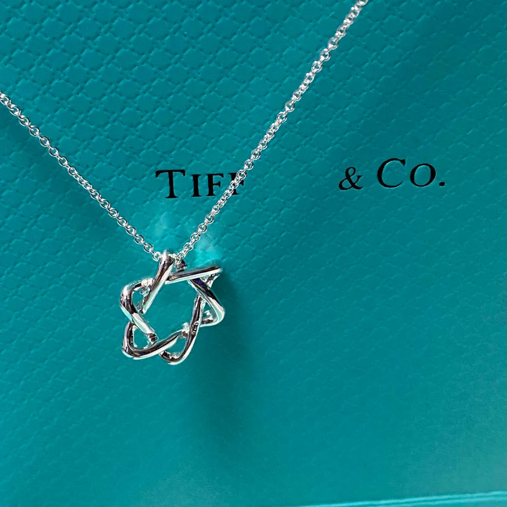 Tiffanyjewelry luksus Tiffanybead wisiant naszyjniki damskie projektant biżuterii moda