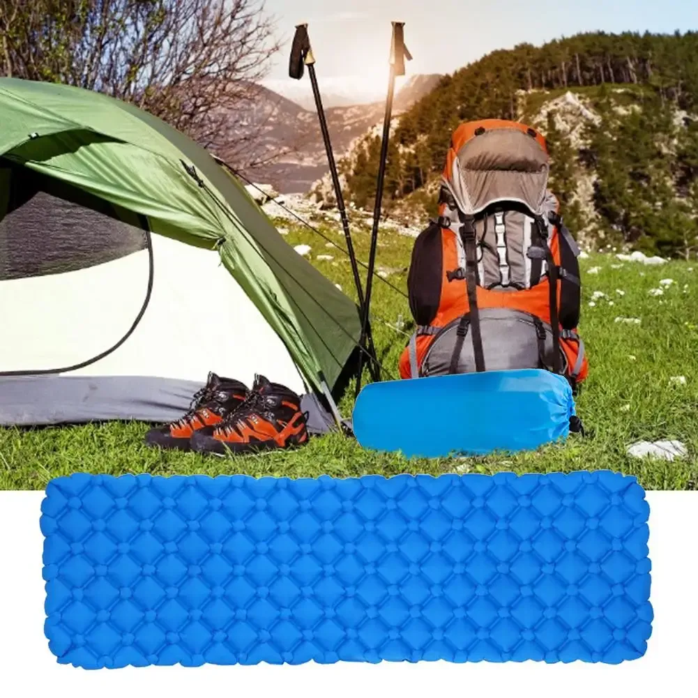 Padons Camping Mat Ultralight Portable Portable Sleeping Mattress lit pour extérieur Colchoneta Camping Luchtbed Opblaasbaar Sleeping Pad Beach Mat