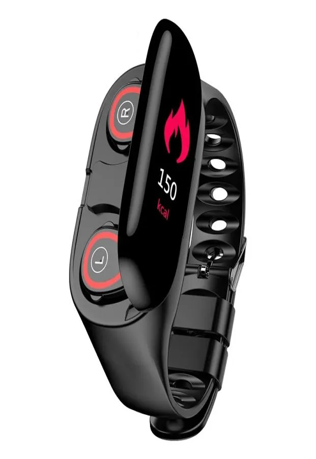 Lemfo M1 Najnowszy inteligentny zegarek AI z Bluetooth Eardphone Monitor Monitor Smart Borterband Długot Time Standby Sport Watch Men8721833