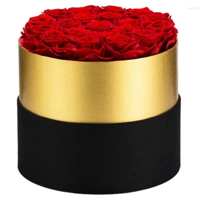 Fleurs décoratives préservées fleur de rose éternelle dans un coffret mariage pour la fête des mères Noël anniversaire de la Saint-Valentin pour toujours