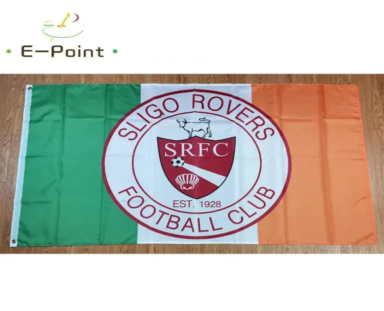 Sligo Rovers FC On Ireland Flag 35ft 90cm150cm البوليستر لافتة الديكور