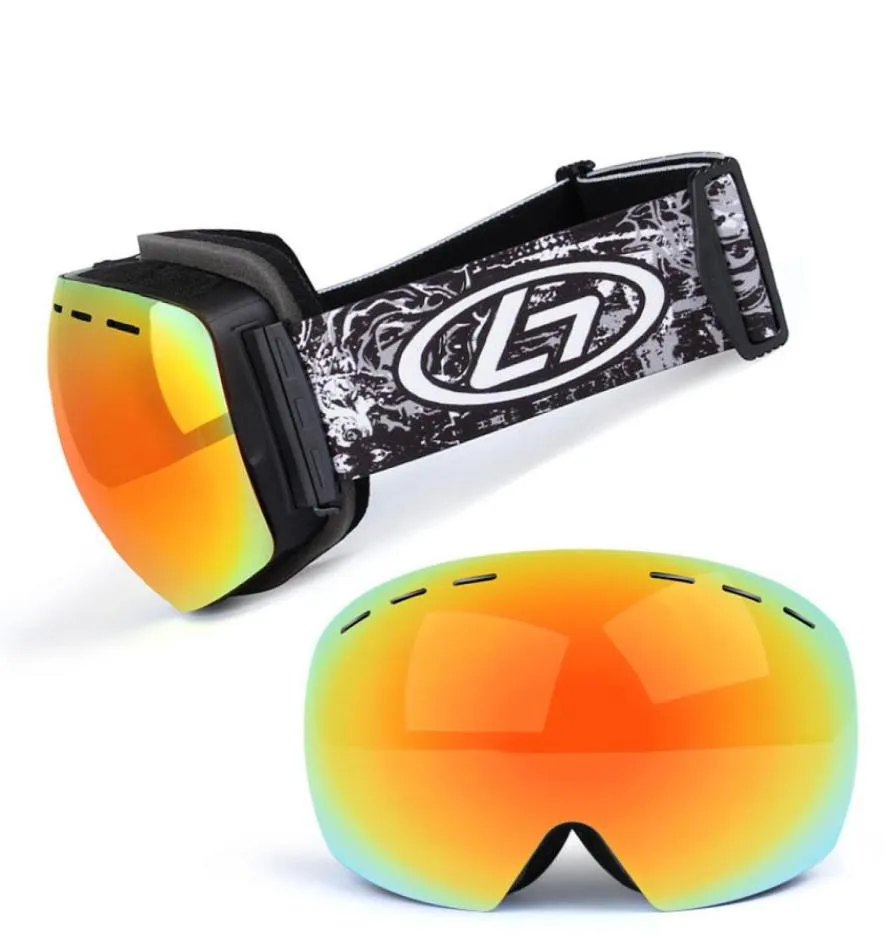 Профессиональные 2018 New Skiing Eyewear Antifog Skateboard и сноуборд сноуборд Snowmobile Ski Googles UV400 Слаканты сноуборда7220350