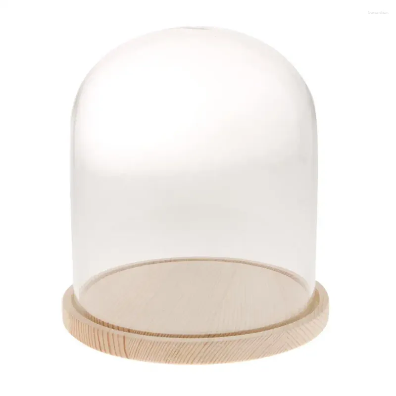 Wazony 3x Glass Dome Vintage Display Bell Jar Case 10x13cm dla medali POS