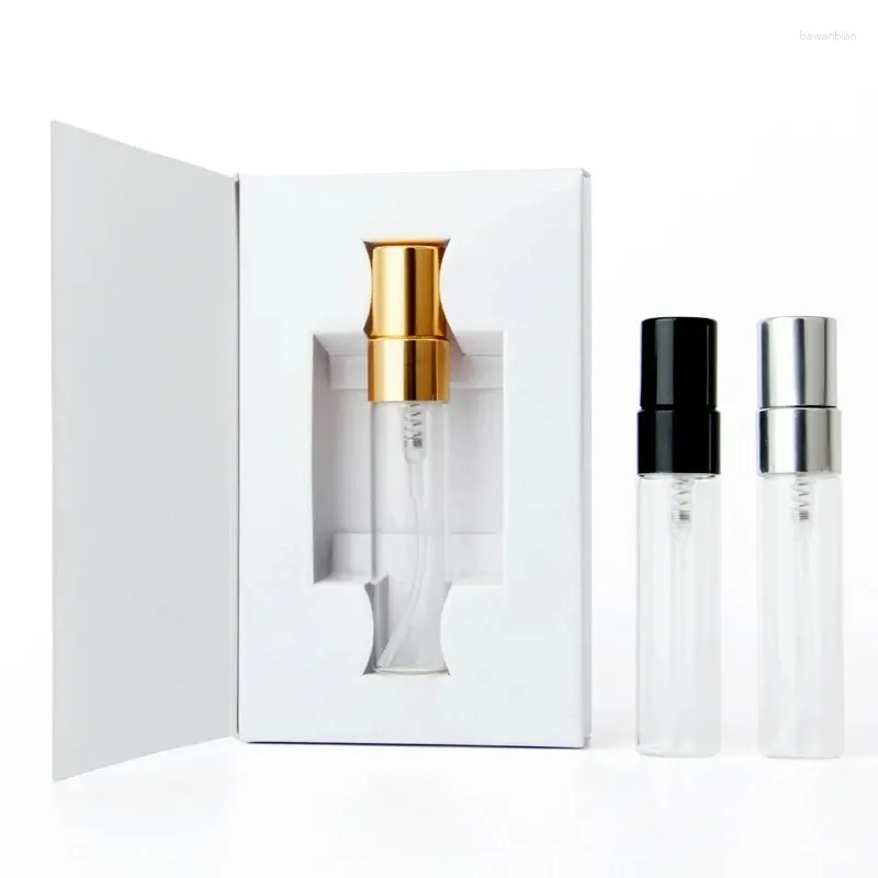 Storage Bottles 5ML Perfume Bottle With Customizable Logo Paper Boxes Empty Atomizer Spray Glass