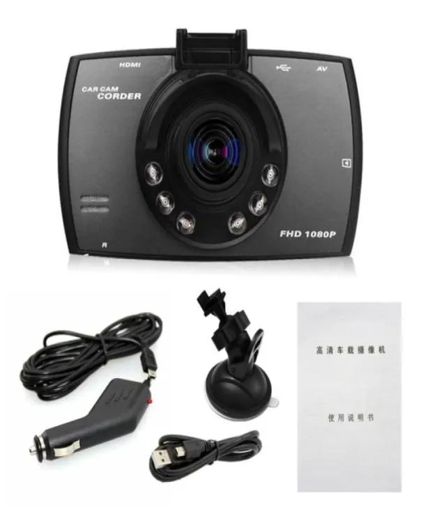 27 inç HD ekran Dash Cam Dashcam Kamera Arabası DVR Novatek PZ906 G30 Hareket Algılama Oneyey Kilit Döngüsü Kayıt Gsensor IR LI7762720262