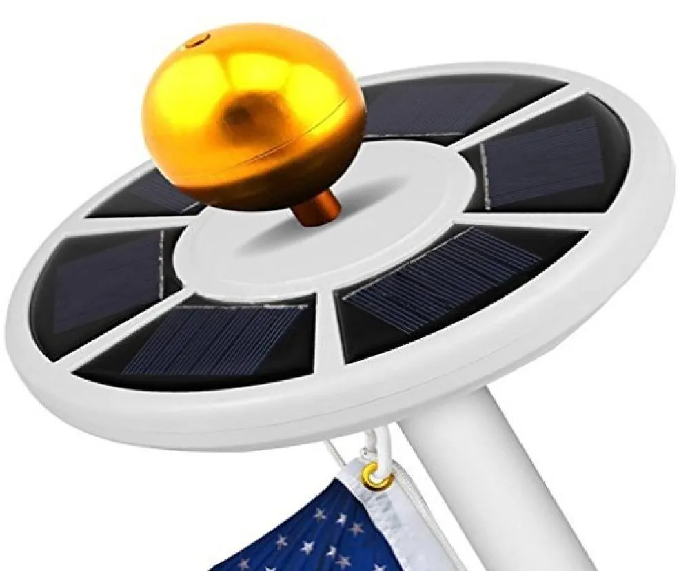 Solar Powered Lamps High bright 26 LEDs flag pole lighting 3w outdoor Garden Umbrella Landscape LED spot light6215206