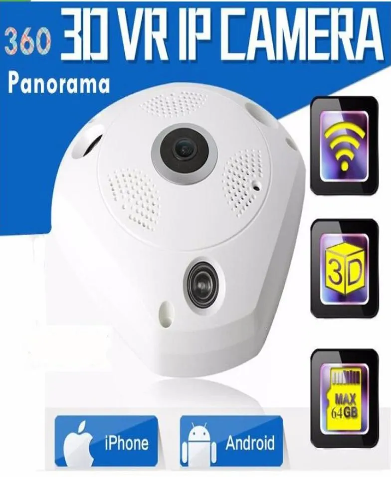 13 megapiksel 960p 360 stopni Ryba panoramiczna panoramiczna HD Wireless VR Panorama HD IP Camera P2P Kamera wewnętrzna kamera WiFi1873857