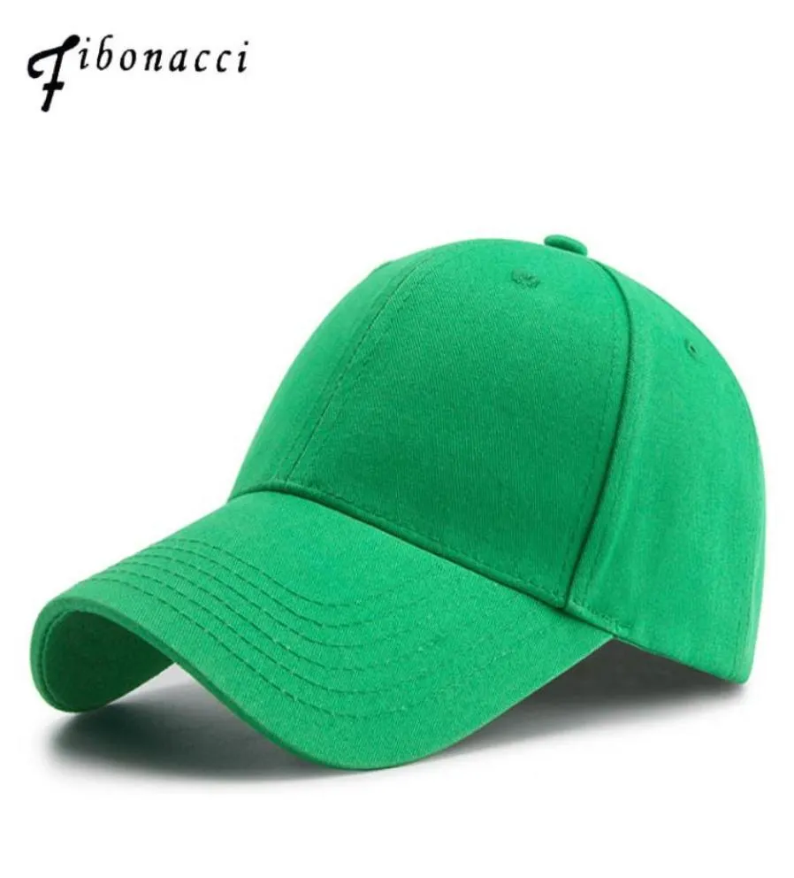 Fibonacci Hoogwaardige merk Green Baseball Cap Cotton Classic Men Women Hat Snapback Golf Caps J12253667231