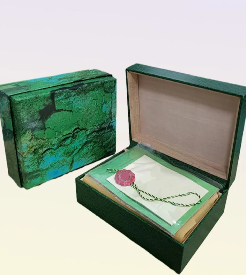 S Boxes Fashion Case verts Quality Watch Box Sacs Paper Certificat Boîtes d'origine pour femme en bois MANSES GABEAU CADEAL ACCESO4117136