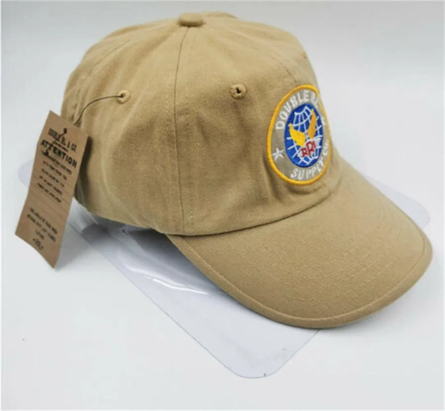 Хаки теплый поло в половой крышке классический вышитый rrl The Unisex Vintage Hat Casual Rectustable2610256