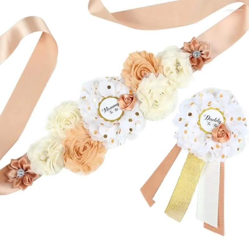 Belts Stylish Maternity Sash Belt Pregnancy Po Props Supplies Corsage Set