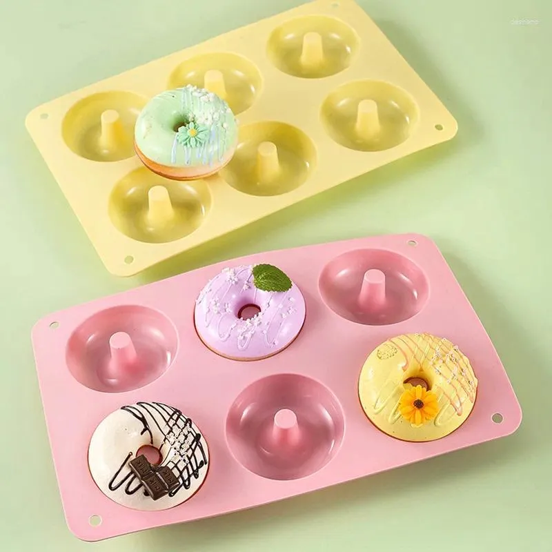 Baking Moulds Silicone Donut Mold Pan Chocolate Cake Bread Pastry DIY Tray Doughnut Dessert Making Tools