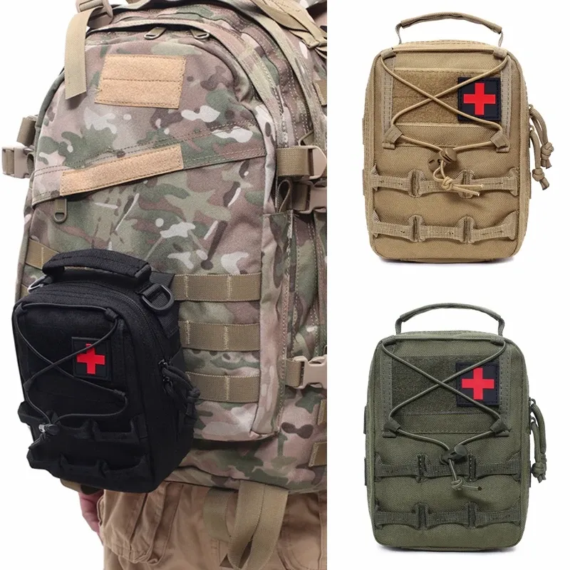 Accessoires Tactical Medical Sac Belt Waist MOLLE PACK SACS OUTDOOR CAMPING CAMPING First Aid Kits Military EDC Survival Tool Pack