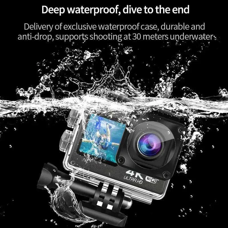Ultra HD 4K action video cameras with WiFi, 170D...