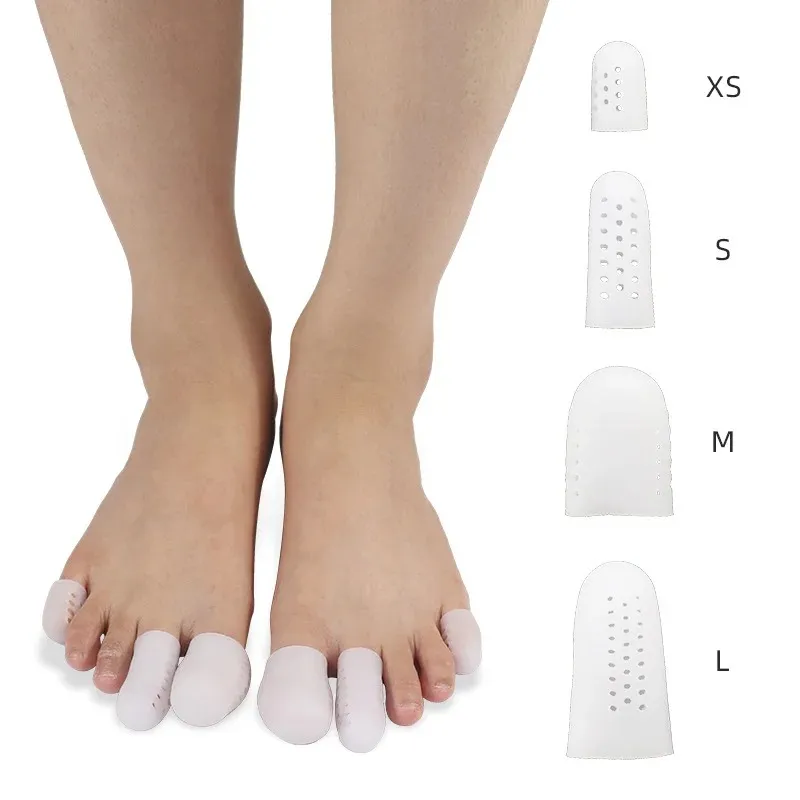 Pexmen 2Pcs Soft Gel Toe Protectors Silicone Toe Caps Sleeves Prevent Pain Relief For Corns Callus Blisters And Ingrown Toenails - 66