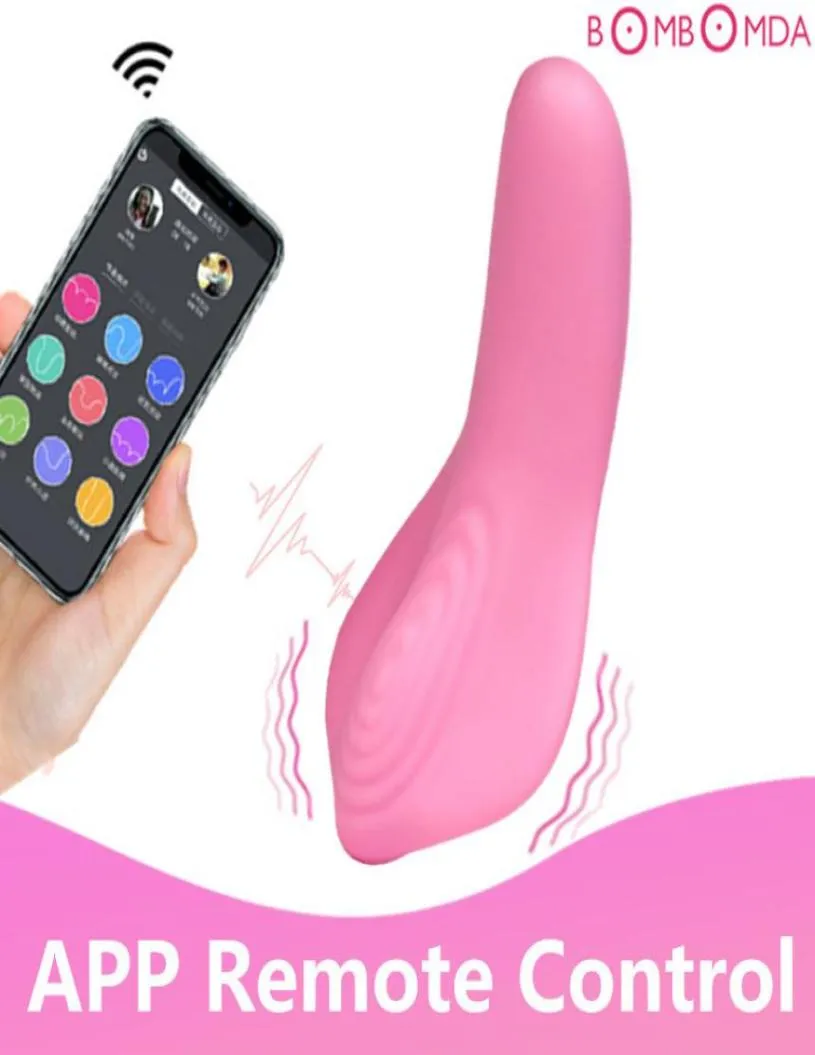 Mutandine vibranti giocattoli sessuali per donne App Smartphone Remote Control di Wedable C String String VIBRATOR VIBRATOR Clitoristica Spilulatore del clitoride Y22008007