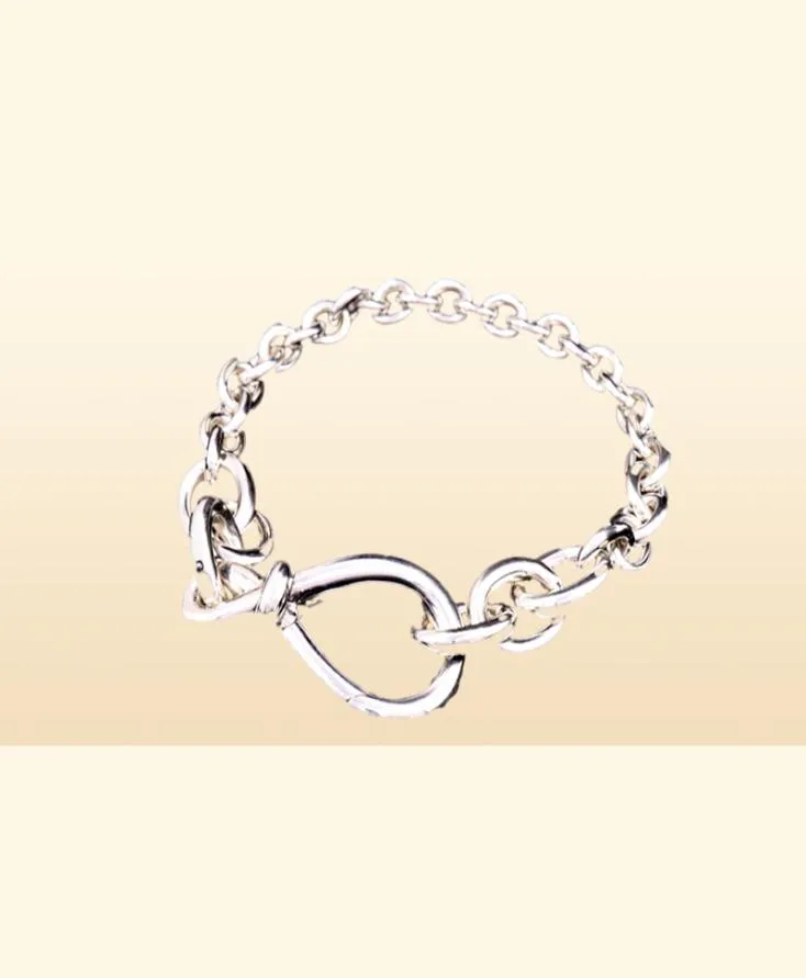 Nieuwe dikke Infinity Knot Knot Chain Bracelet Women Girl Gift Sieraden voor Pandroa 925 Sterling Silver Hand Chain -armbanden met origineel8233235