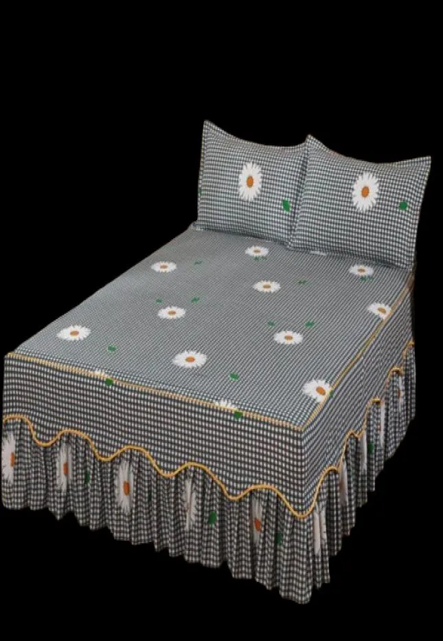 1 st gemonteerd vel SingleBlequeEnking Grootte Euro Style 100 MicroFiber Bed Skirts Linnengoed met elastische bandmatras Cover 220522165442