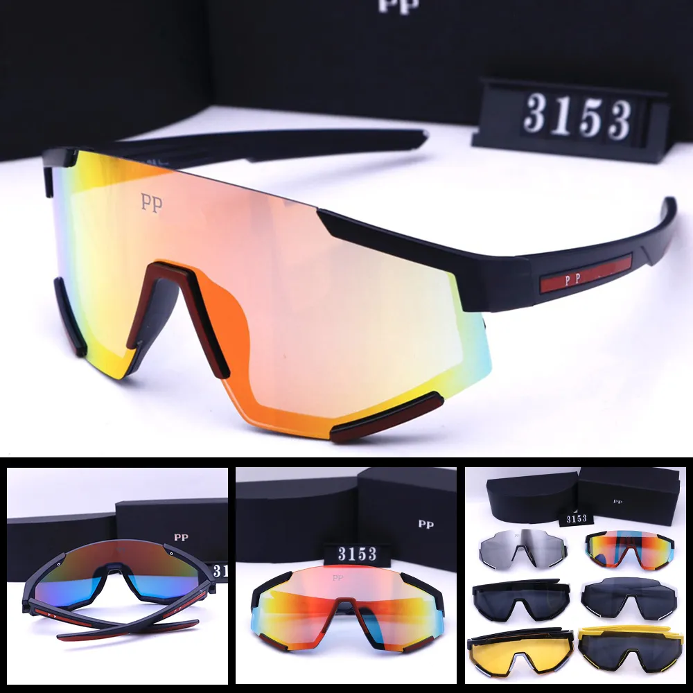 Lunettes de soleil designer pour femmes Chiffre d'extérieur des lunettes de soleil cyclistes Protection solaire plusieurs couleurs à choisir avec la boîte