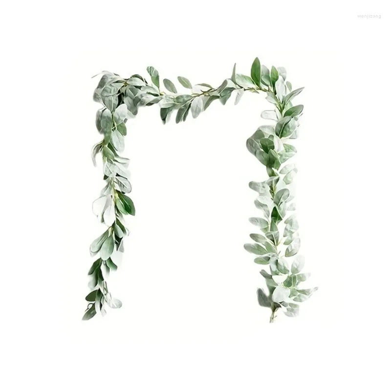 Decorative Flowers Artificial Vine Leaf Greenery Garlands For Wedding Party Table Decorations DIY Wreath 6XDE