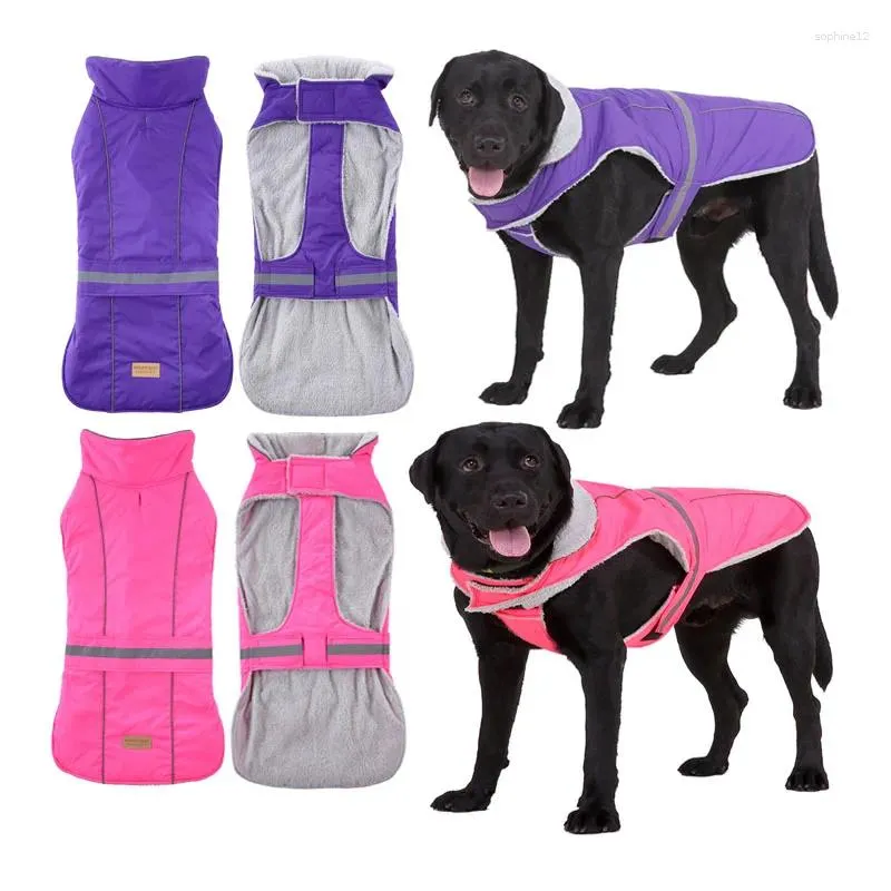 Abbigliamento per cani Reflective Pet Clothes Coate di giacca invernale Giacca inverno Accoglienti vestiti caldi per piccoli medium Big Dogs Autfit Labrador