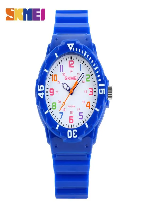 Skmei Fashion Casual Children Gift Watches 50m Waterproof Quartz Arm Wristwatches Kids Clock Boys Times Times Watch 10438900535