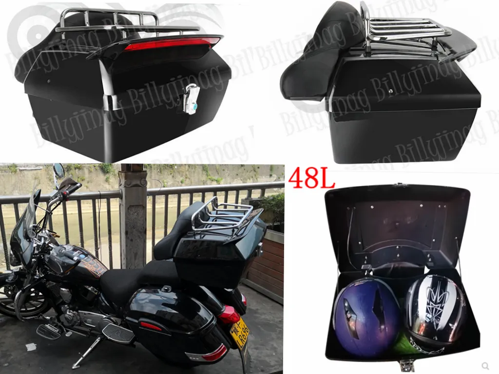 Universal Motorcycle Fuel Tank Luggage Rack - Powerful Suction Cup Mount For Harley Honda Yamaha Suzuki