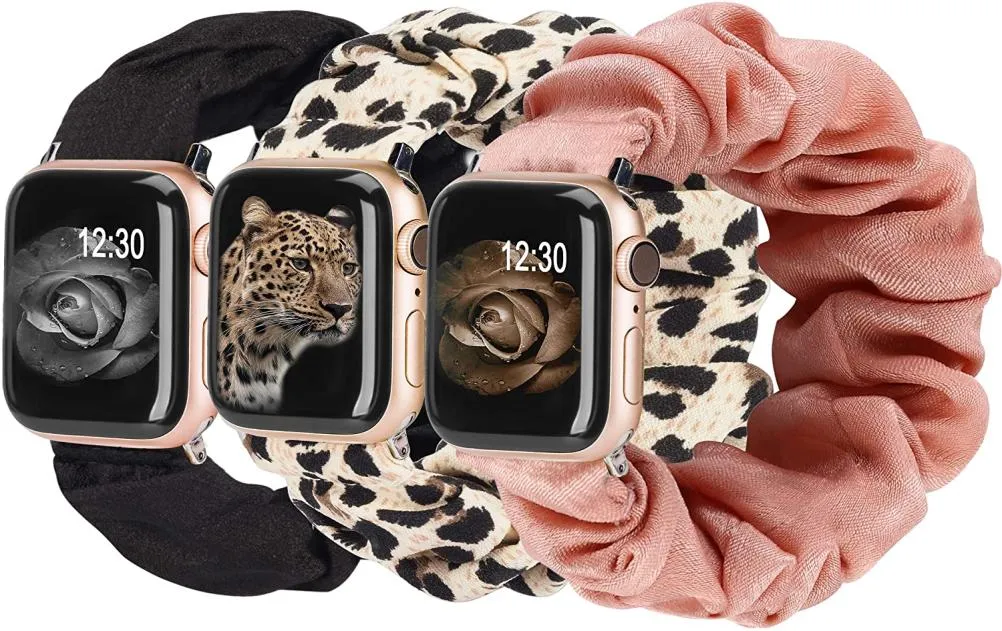 IWATCH 7 6 5 4 3 2 1 SE2241864付きApple Scrunchie Elastic Watch Band Strap