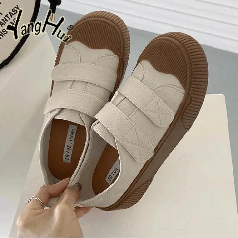 Casual Shoes Retro European And American Wind Platform 2024 Fashion Color Matching Thick Bottom Wear Resistance Women's Autumn