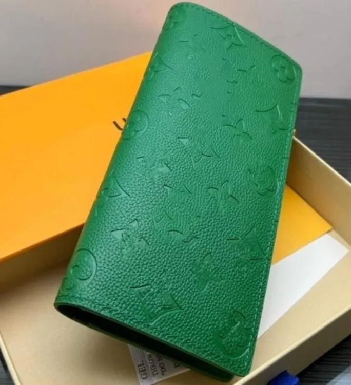 Designer Embossed Letter Unisex Wallet Luxury merk Multi Card Portable Vouwende vrouwen korte portefeuilles lange koppelingszakken beroemd ontwerp9479816