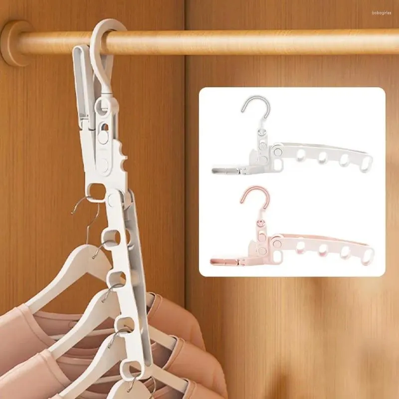 Hangers Foldable Travel Multifunctional Drying Rack Retractable Holes Portable Mounted Wall Clothes 5 G1W5