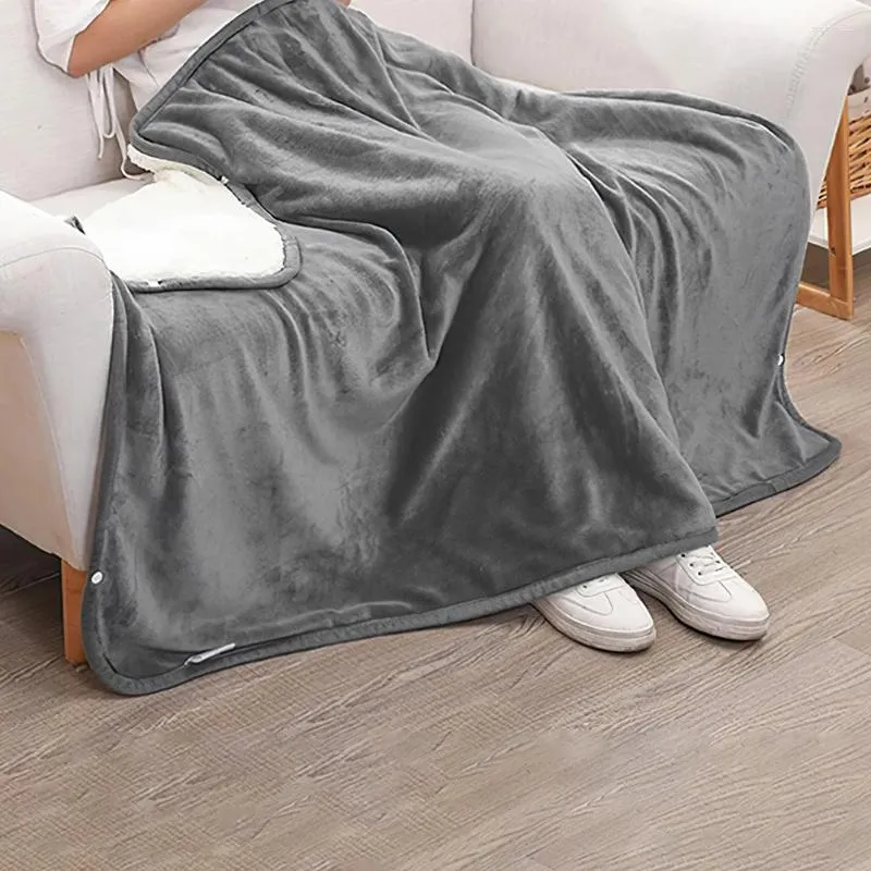 Mantas chal con calefacción eléctrica con 3 modos de calor transpirable suave almohadilla tibia para pies Combinan de hombros manta