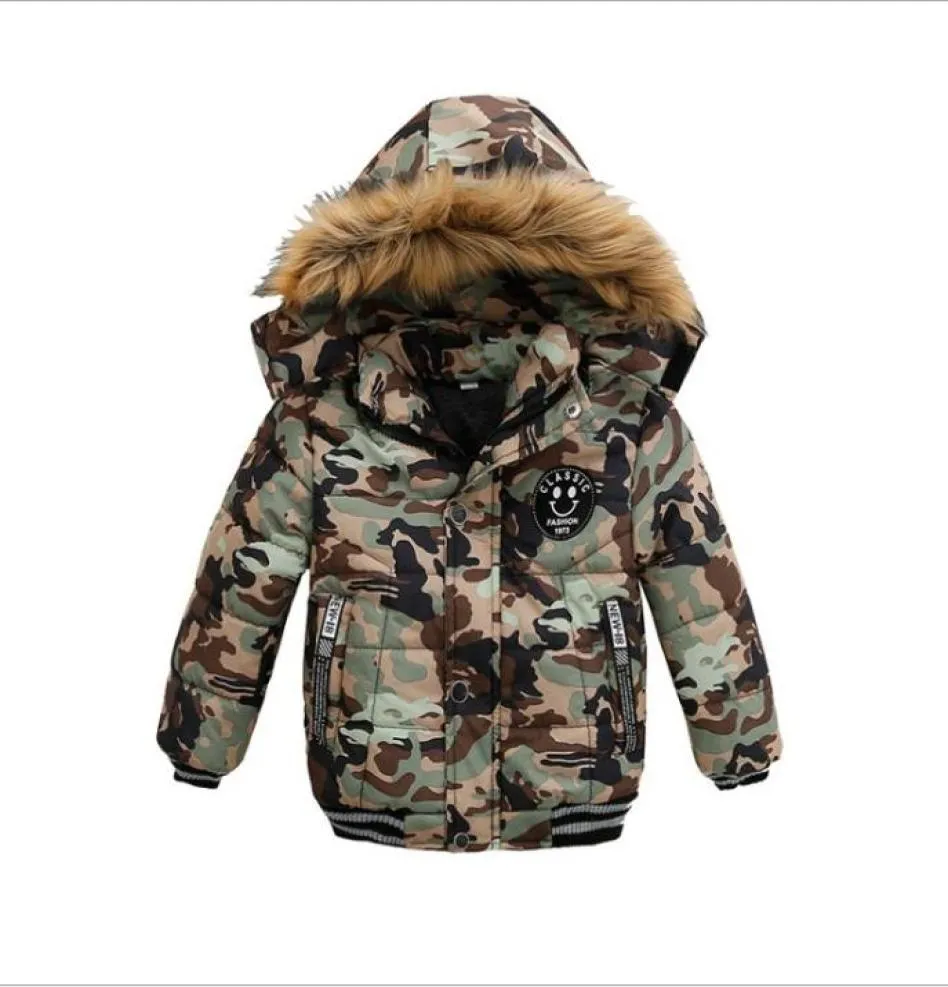 2021 Nya Fashion Boys Down Coats Autumn Winter Kids Huva varma jackor Cotton Children Outwear Windbreaker Boys Jacket4654654